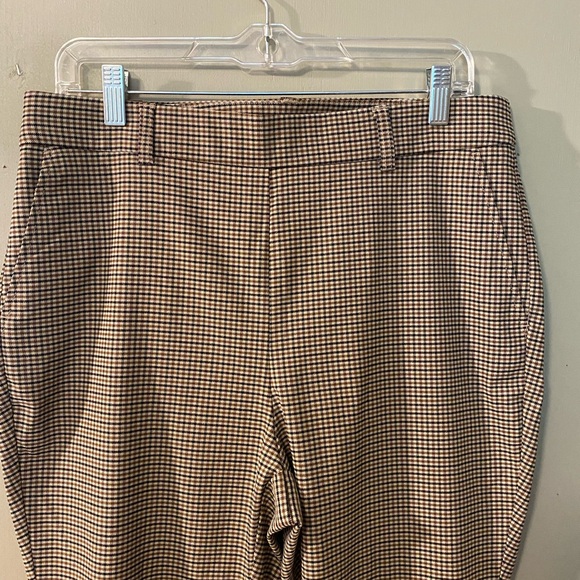 Rafaella NWT Black and Brown Houndstooth Pants Sz 12 - Picture 1 of 9